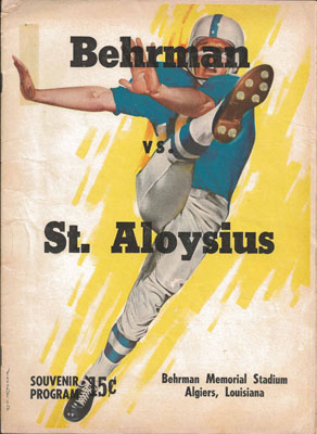 1962 St. Aloysius-Behrman Program Cover